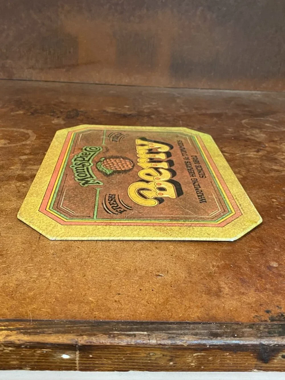 Vintage Ballonoff Home Products Mom's Pie Co. Berry Hot Mat 1978